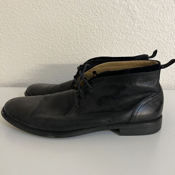Cole Haan Mens Chukka Boots Size 12 M Black Leather - Picture 4 of 9
